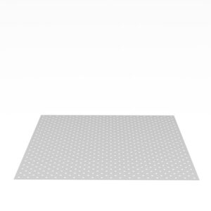 Perforated Aluminum Plate, with Diagonal Grid for Table 220045 (2x 220201.D)