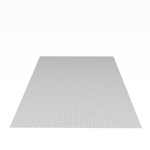 Perforated Aluminum Plate, with Diagonal Grid for Table 220055 (4x 220201.D)