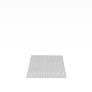 Perforated Aluminum Plate, with Diagonal Grid for Table 220025