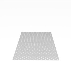 Perforated Aluminum Plate, with Diagonal Grid for Table 220030 (2x 220204.D)