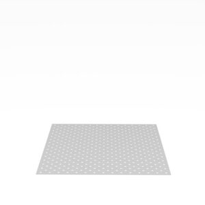Perforated Aluminum Plate, with Diagonal Grid for Table 220050