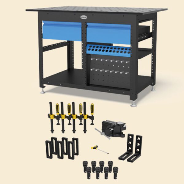 Siegmund Workstation incl. 2 drawers + Tool-Set B