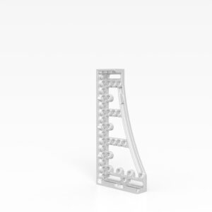 Stop and Clamping Square 800 GK Aluminum-Titanium right