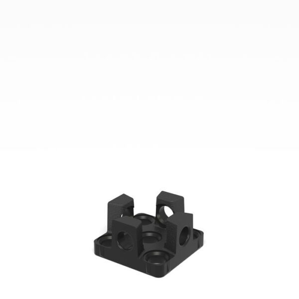 Adapter for table connection for aluminum profiles - nitrided