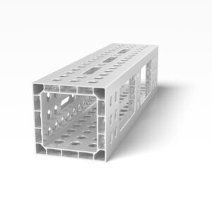 Aluminum profile U-shape 800x200x200 with elongated hole