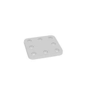 Set Spacer plate 5 mm pack of 5 - Stainless Steel