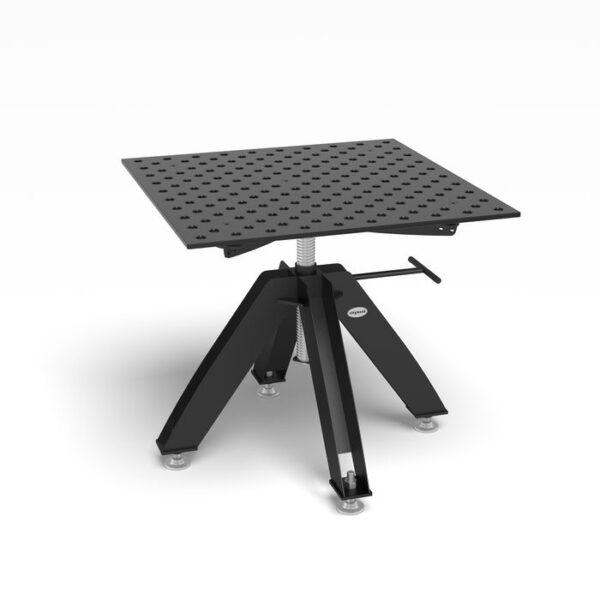 Rotating table height adjustable static incl. Perforated plate 1000x1000x15